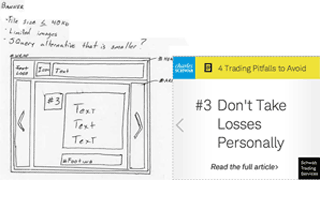 Banner ad sketch